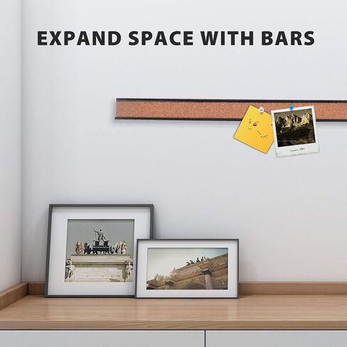 Corksidol Felt Pin Board Bar Strips Bulletin Board for Bedrooms,Classroom,Office with Full Back Self Adhesive Cork Board with Push Pins for Paste Notes, Photos, Schedules 5 Pack in Saudi Arabia