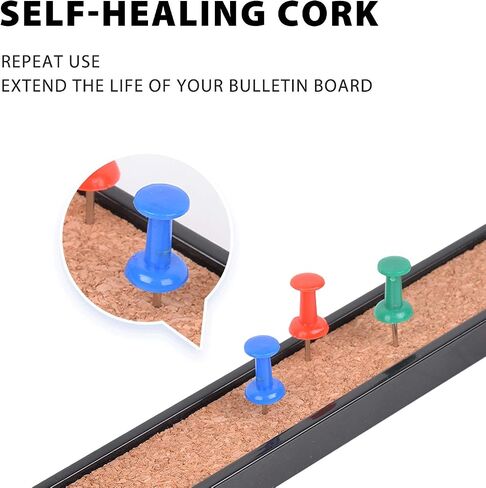 Corksidol Felt Pin Board Bar Strips Bulletin Board for Bedrooms,Classroom,Office with Full Back Self Adhesive Cork Board with Push Pins for Paste Notes, Photos, Schedules 5 Pack in Saudi Arabia
