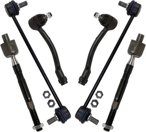 TRQ Front Steering,Suspension,& Drivetrain Kit Sway Bar Stabilizer Link Tie Rod Compatible with 2012-2017 Hyundai Accent Kia Rio in Saudi Arabia