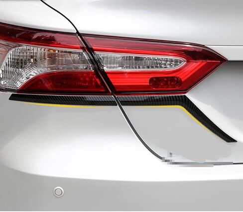 ملحقات السيارات متوافقة مع Camry Le Xle 2018 2019 2020 2021 2022 Tail Light Goyid Edge Cover Trim (Carbon Carbon) 4pcs in Kuwait