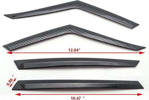 ملحقات السيارات متوافقة مع Camry Le Xle 2018 2019 2020 2021 2022 Tail Light Goyid Edge Cover Trim (Carbon Carbon) 4pcs in Kuwait