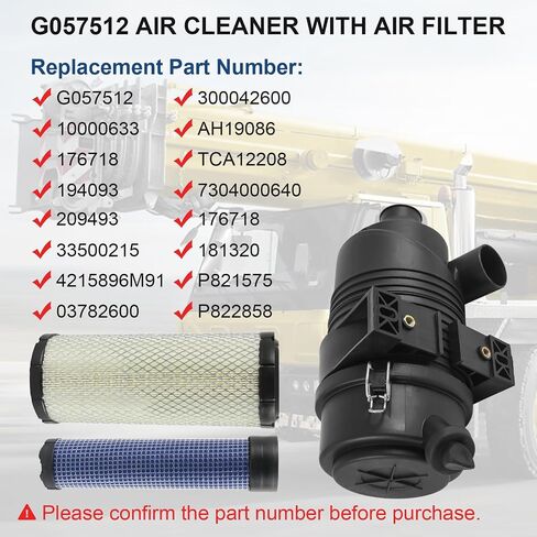 G057512 Air Cleaner with P821575 P822858 Filter Compatible with Donaldson FPG Radial Air Filter Housing Cap in Saudi Arabia