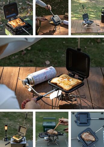 شركة Campingmoon Hot Sandwich Maker Sand Single Burner Fire Open Gas Fire with Lage Bag TT-1315+B in Kuwait