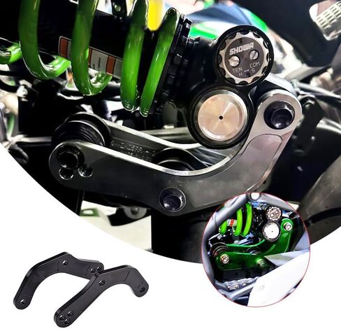 مجموعة روابط خفض الدراجات النارية DROND 15 ~ 30 مم متوافقة مع Kawasaki Ninja ZX25R/SE (2020+) ZX4RR/ZX4R (2023+) (أسود) in Kuwait