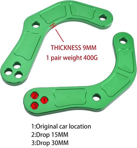 مجموعة روابط خفض الدراجات النارية DROND 15 ~ 30 مم متوافقة مع Kawasaki Ninja ZX25R/SE (2020+) ZX4RR/ZX4R (2023+) (أسود) in Kuwait