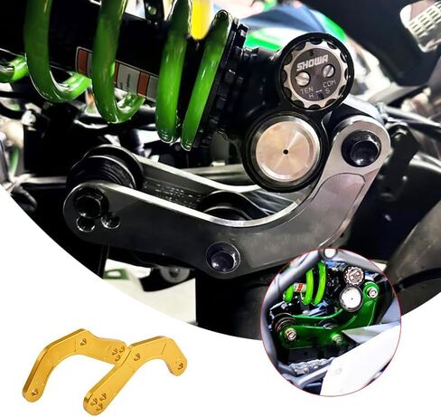 مجموعة روابط خفض الدراجات النارية DROND 15 ~ 30 مم متوافقة مع Kawasaki Ninja ZX25R/SE (2020+) ZX4RR/ZX4R (2023+) (أسود) in Kuwait