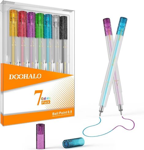 DOOHALO Glitter Gel Pens for Cricut Joy Pen 0.8 tip Glitter Markers and Pens Accessories for Cricut joy in Kuwait