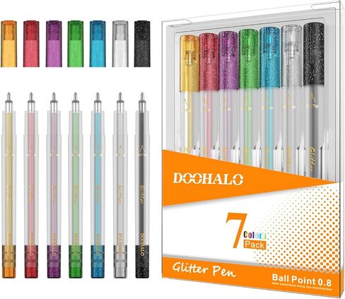 DOOHALO Glitter Gel Pens for Cricut Joy Pen 0.8 tip Glitter Markers and Pens Accessories for Cricut joy in Kuwait