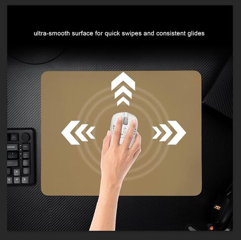 Hard Gaming Mouse Pad, Professional Esport Tempered Glass Mouse Mat Ultra-Smooth Micro-Etched Surface for Top Speed and Control, Non-Slip Mousepad, Dirt & Scratch Resistant (White, 400mm*500mm) in Saudi Arabia