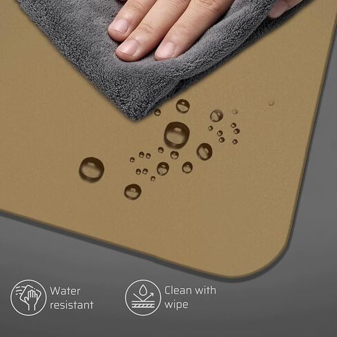 Hard Gaming Mouse Pad, Professional Esport Tempered Glass Mouse Mat Ultra-Smooth Micro-Etched Surface for Top Speed and Control, Non-Slip Mousepad, Dirt & Scratch Resistant (White, 400mm*500mm) in Saudi Arabia