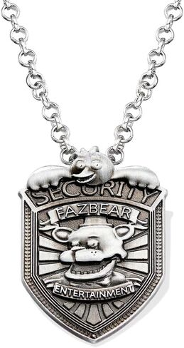 FNAF Security Guard Badge Necklaces - Sun and Moon Friendship Pendant Chain - Gifts for Men Women Friends and Fans in Kuwait
