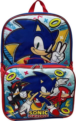 Ruz Sonic The Hedgehog 16 Inclues Packpack مع صندوق غداء مطابق قابل للفصل (Sonic III) in Kuwait