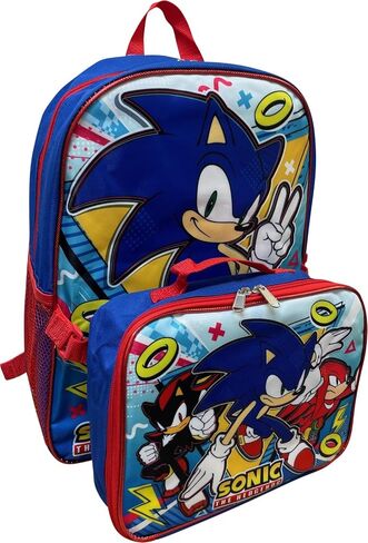 Ruz Sonic The Hedgehog 16 Inclues Packpack مع صندوق غداء مطابق قابل للفصل (Sonic III) in Kuwait