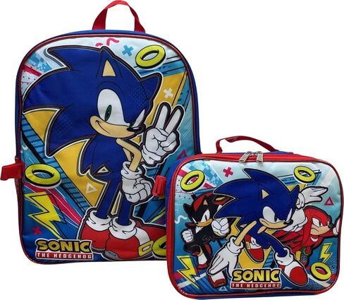 Ruz Sonic The Hedgehog 16 Inclues Packpack مع صندوق غداء مطابق قابل للفصل (Sonic III) in Kuwait