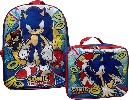 Ruz Sonic The Hedgehog 16 Inclues Packpack مع صندوق غداء مطابق قابل للفصل (Sonic III) in Kuwait
