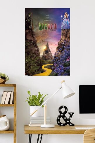 Trends International Wicked: for Good (2025) - Cliff One Sheet Wall Poster ، 34L × 22.4W ، إصدار غير مؤلف in Saudi Arabia