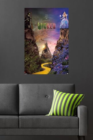 Trends International Wicked: for Good (2025) - Cliff One Sheet Wall Poster ، 34L × 22.4W ، إصدار غير مؤلف in Saudi Arabia