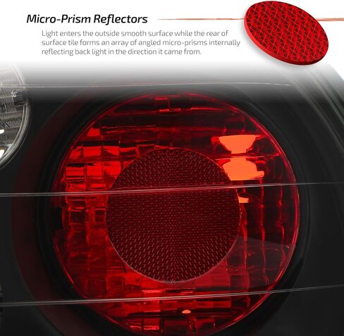 AKKON - For 1993-1997 Honda Civic Del Sol Sport Coupe JDM Black Tail Brake Lights Lamp Left + Right Pair in Saudi Arabia