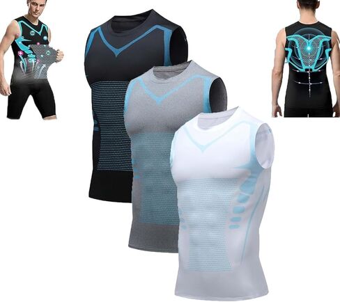 3Pack Mens Running Tank Tank Tops جاف في صالة ألعاب رياضية فاقة رياضية قابلة للتنفس بارد تمرين بلا أكمام طبقة قاعدة قاعدة in Kuwait