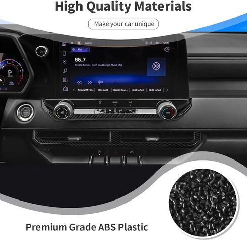 بالنسبة إلى Colorado Dash Console Control Cover Cover to Coleds for Chevrolet Colorado/GMC Canyon 2023 2024 Up Black Carbon Fiber Grain Insories 2pcs in Saudi Arabia