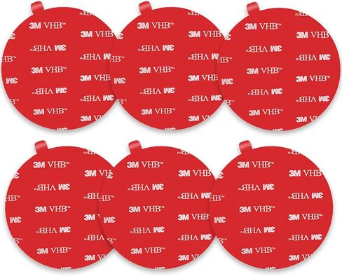 Double Sided Adhesive Pads Squares,Made of 3 M V HB 5952,Car Mount Sticky Pad Replacement.Sticky Dash Cam Mounting Tape.Heavy Duty Tape Sticker for Dashboard &Daily Use.Waterproof,Heat-Resistant.6 PCS in Saudi Arabia