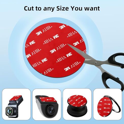 Double Sided Adhesive Pads Squares,Made of 3 M V HB 5952,Car Mount Sticky Pad Replacement.Sticky Dash Cam Mounting Tape.Heavy Duty Tape Sticker for Dashboard &Daily Use.Waterproof,Heat-Resistant.6 PCS in Saudi Arabia