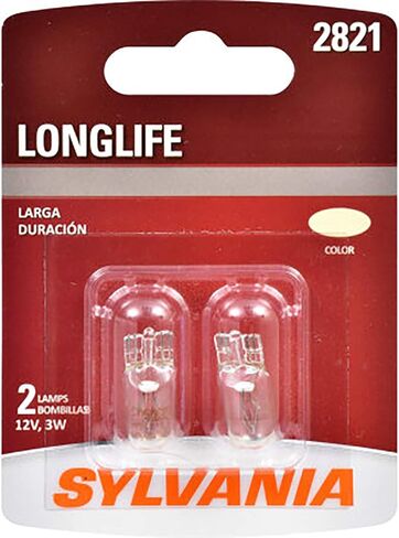 SYLVANIA - 2821 Long Life Miniature - Bulb, Ideal for Interior Lighting Map, License Plate, and More (Contains 2 Bulbs) in Saudi Arabia