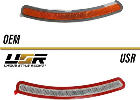 USR BMW X5 G05 Side Marker Lights - Euro Style Smoke Lens Front Bumper Reflector Light Set (Left + Right) Compatible with 2019-2023 BMW X5 G05 Chassis (Smoked) in Saudi Arabia