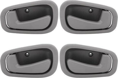 LUJUNTEC Interior Door Handles Driver Passenger Side Replacement for 1998-2002 for Toyota Corolla Texture Grey(4pcs) in Saudi Arabia