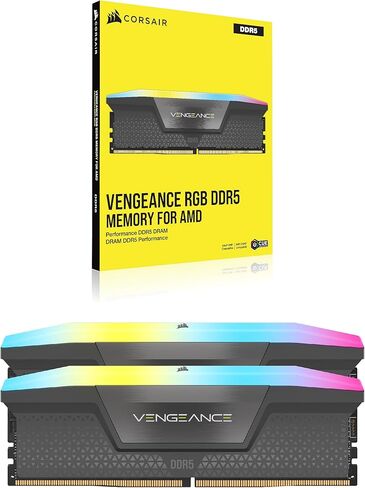 CORSAIR Vengeance RGB DDR5 RAM 32GB (2x16GB) 6000MHz CL30-36-36-76 1.4V AMD Expo & Intel XMP Desktop Computer Memory - White (CMH32GX5M2B6000Z30W) in Saudi Arabia