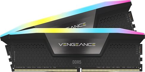 CORSAIR Vengeance RGB DDR5 RAM 32GB (2x16GB) 6000MHz CL30-36-36-76 1.4V AMD Expo & Intel XMP Desktop Computer Memory - White (CMH32GX5M2B6000Z30W) in Saudi Arabia