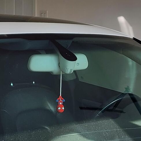 Swing Spider Panda Car Accessories Rearview Mirror Hanger Cool Car Ornament For Office Home Hanging Decor Birthday Funny Gift (A) in Kuwait