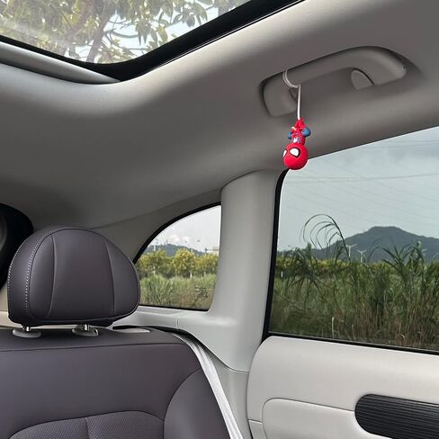 Swing Spider Panda Car Accessories Rearview Mirror Hanger Cool Car Ornament For Office Home Hanging Decor Birthday Funny Gift (A) in Kuwait