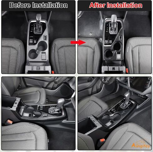 Aunginsy Car Central Control Gear Shift Panel Cover Cup Holder Trim Compatible with Subaru Crosstrek 2023-2025 Car Gear Shifter Console Anti-Scratch Panel Frame Decorative Sticker Protect Accessories in Kuwait