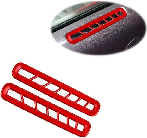 Inner Door Vent Air Outlet Cover Trim Accessories for 2015-2025 Ford Mustang (Carbon Fiber Style) in Saudi Arabia