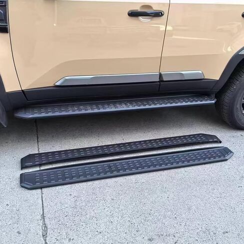 Fixed Running Boards Side Steps Foot Protector Bar with Brackets Black Fits for Land Cruiser Prado J250 LC250 2024 2025 2026 in Saudi Arabia