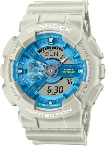 Casio G-Shock Oasis Beige Blue Dial Watch-Digital Watch GA-110AS-5A in Saudi Arabia
