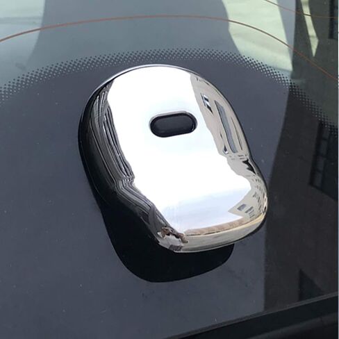 SHIFENG for Mercedes Benz New Smart 453 Fortwo 2015-2020 ABS Car Rear Trunk Tail Door Handle Cover(Black) in Saudi Arabia