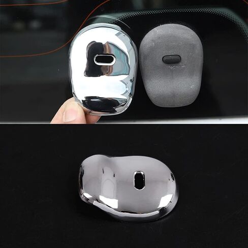 SHIFENG for Mercedes Benz New Smart 453 Fortwo 2015-2020 ABS Car Rear Trunk Tail Door Handle Cover(Black) in Saudi Arabia