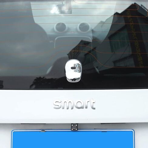 SHIFENG for Mercedes Benz New Smart 453 Fortwo 2015-2020 ABS Car Rear Trunk Tail Door Handle Cover(Black) in Saudi Arabia