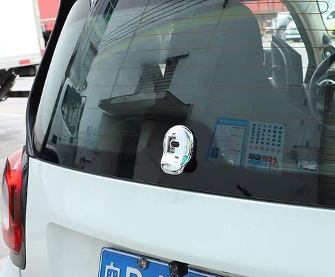 SHIFENG for Mercedes Benz New Smart 453 Fortwo 2015-2020 ABS Car Rear Trunk Tail Door Handle Cover(Black) in Saudi Arabia