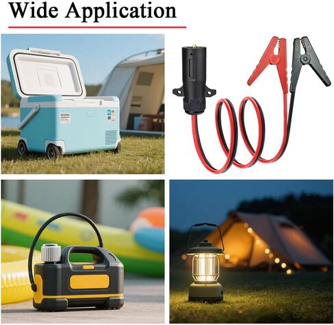 7 Way Trailer Slop إلى Clips Clips Cable ، 10AWG 7 PIN إمكانية الوصول إلى موصل مقطع التماسيح ، مصدر طاقة 12 فولت لـ RV Truck Connect Quick Connect ، 6.5 قدم in Kuwait