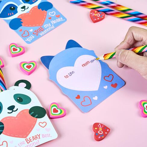 جويين 36pcs أقلام قوس قزح قوس قزح هدية متنوعة ، حزب لصالح الفصول الدراسية exchange أطفال مجموعة ، مثالية لجوائز المكافآت ، تشمل أقلام الرصاص ، المحو in Saudi Arabia