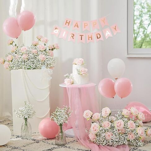 ABAJI Babys Breath Artificial Flowers Gypsophila Real Touch Flowers for Wedding Party Home Garden Decoration in Kuwait