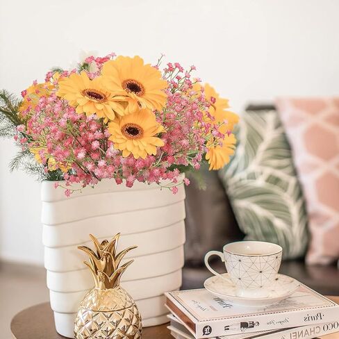 ABAJI Babys Breath Artificial Flowers Gypsophila Real Touch Flowers for Wedding Party Home Garden Decoration in Kuwait