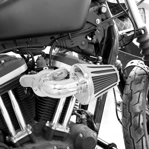 HDBUBALUS Sucker Air Intake Cleaner Kit Air Filter Fit for Harley (Black Housing Grey Element, B-For Touring 00-07/ Dyna 00-17,Softail 00-15) in Saudi Arabia