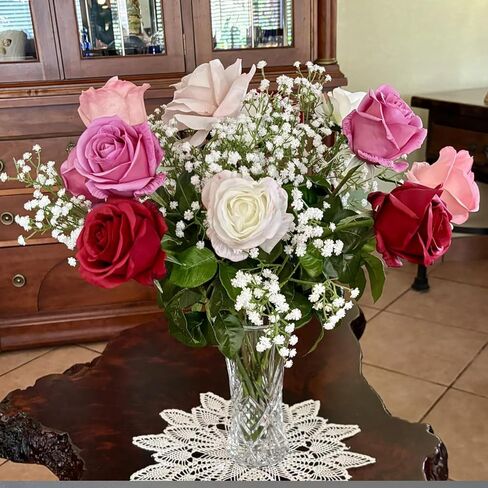 ABAJI Babys Breath Artificial Flowers Gypsophila Real Touch Flowers for Wedding Party Home Garden Decoration in Kuwait