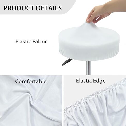 Bar Stool Chair Cover, Colourful Lollipop Print Super Comfy & Washable Round Stool Bench Cushion Slipcover (Small, 2 Pieces) in Kuwait