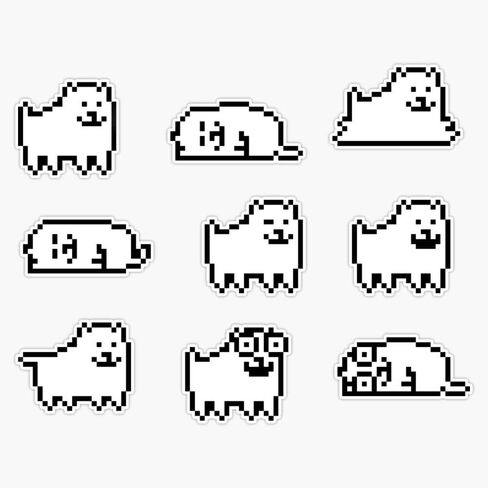 MAGNET Annoying Dog Undertale Hq Vinyl Waterproof Magnetic Sticker Vinyl Waterproof Magnet Decal Car 5" in Saudi Arabia
