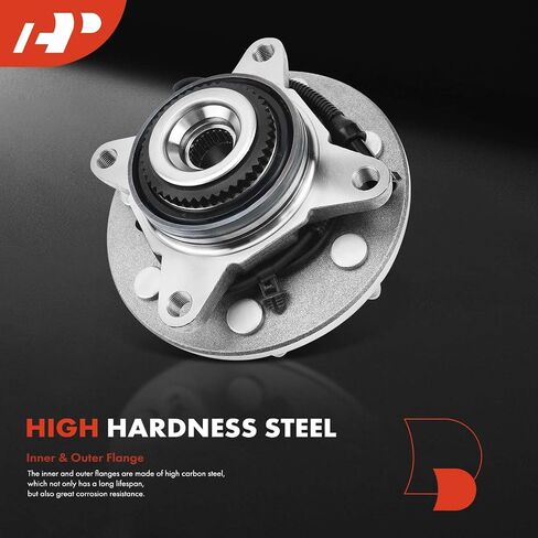 A-Premium 2 x Front Wheel Bearing and Hub Assembly with ABS & 7-Lug Compatible with Ford F-150 F150 2005 2006 2007 2008, 4WD Only in Saudi Arabia